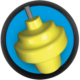 Bonus Pearl core with blue Dynamicore outer material and yellow inner core, for Bonus Pearl (thumbnail 2)