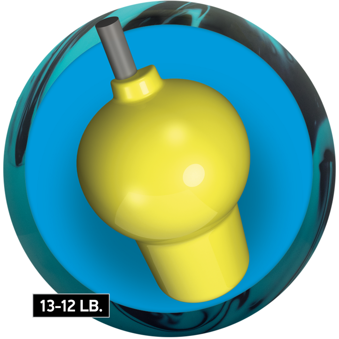 The Revenge Solid core for thirteen to twelve pound bowling balls.
