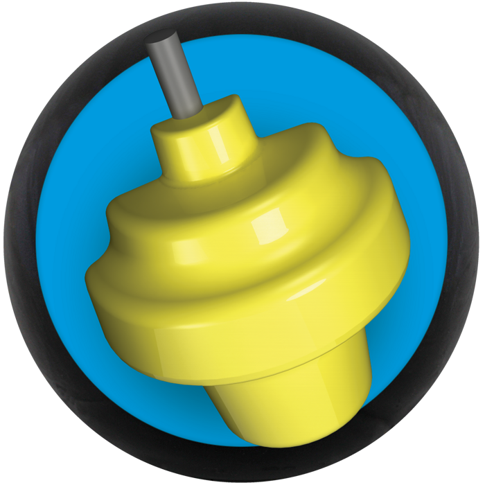Bonus Pearl core with blue Dynamicore outer material and yellow inner core