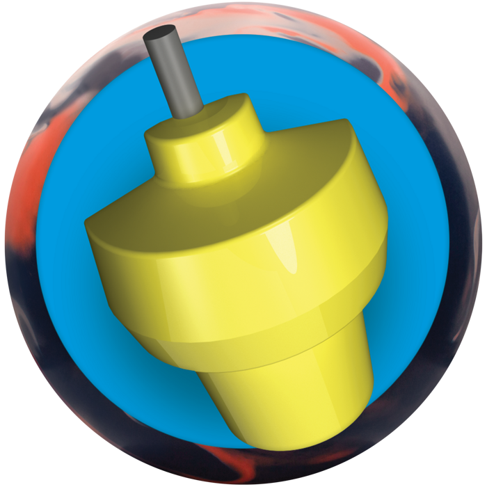 Featuring the blue DynamiCore outer core with a yellow inner core