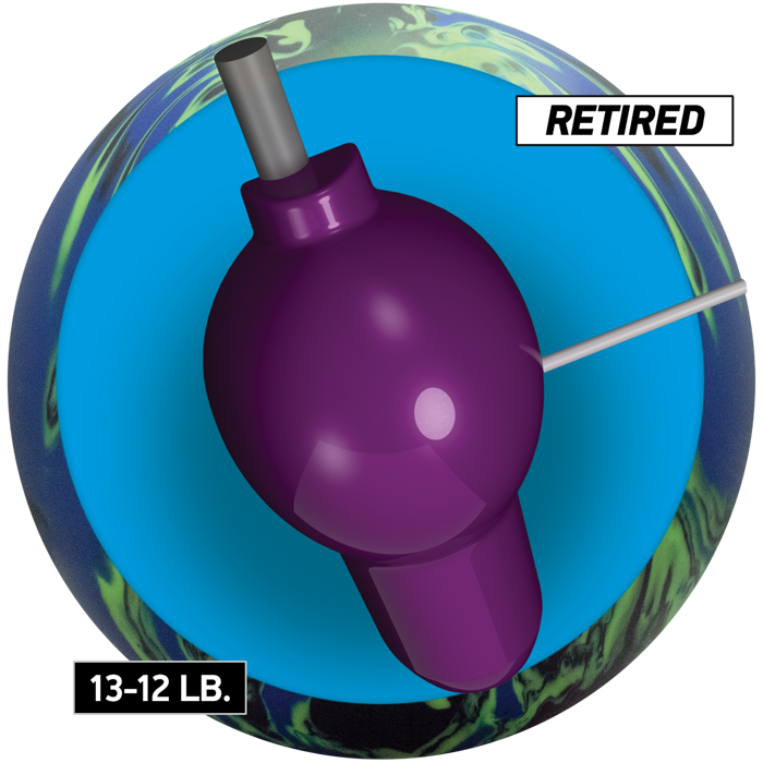 Retired Guru Oracle core for 13 to 12 pound bowling balls.