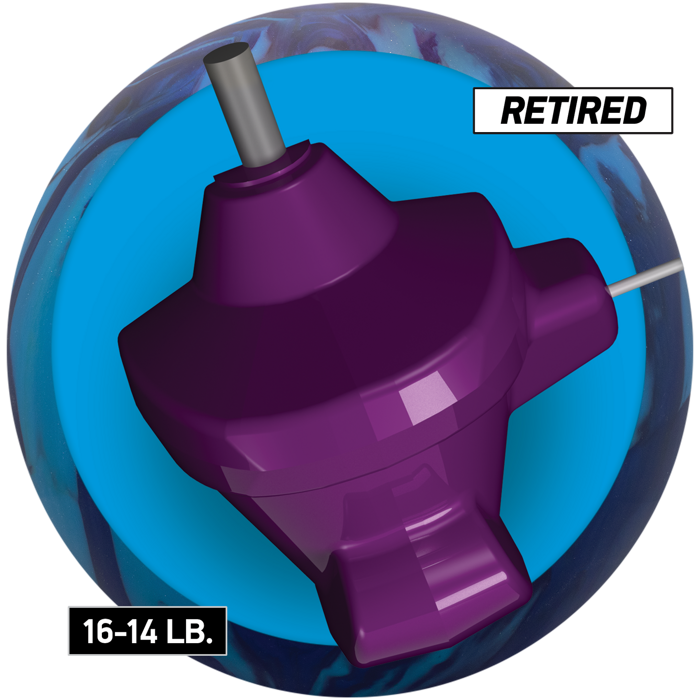 Retired Torpedo core for 16 to 14 pound bowling balls.