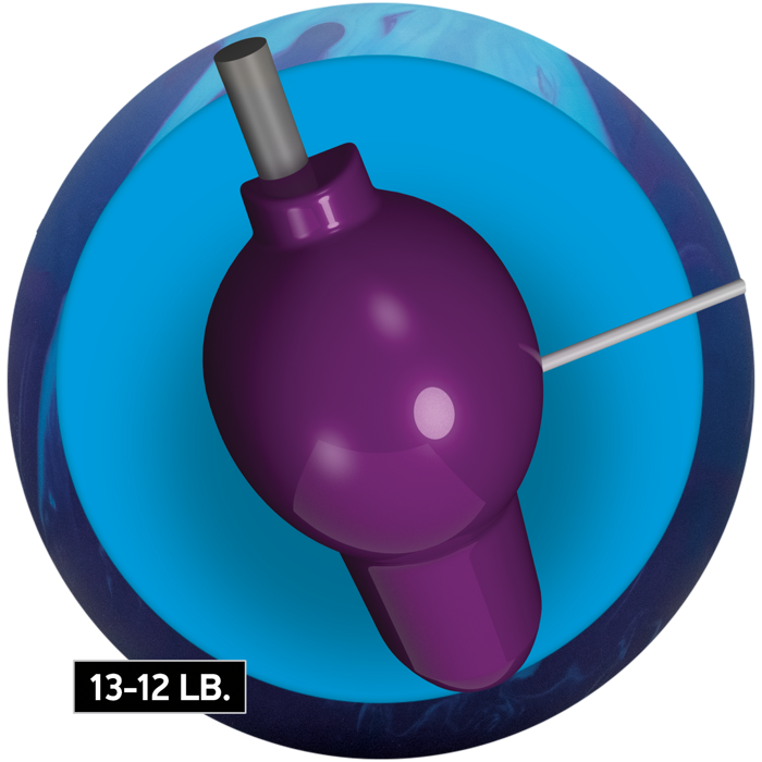 The Vexed core for thirteen to twelve pound bowling balls.