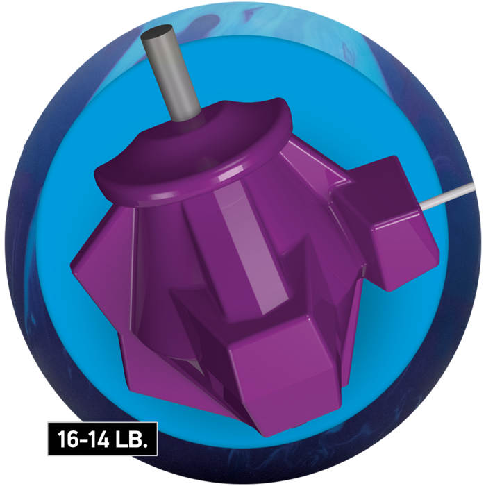 The Vexed core for sixteen to fourteen pound bowling balls.