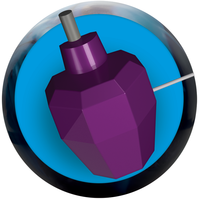 Featuring the blue DynamiCore outer core with a purple inner core
